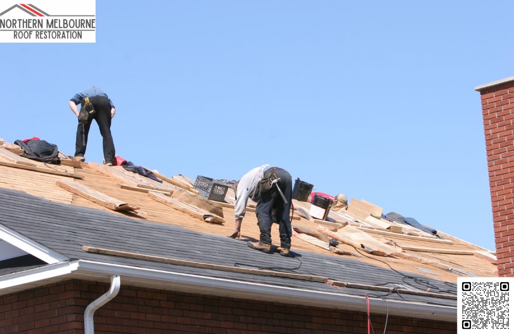 What is the first step in the company’s roof restoration process?